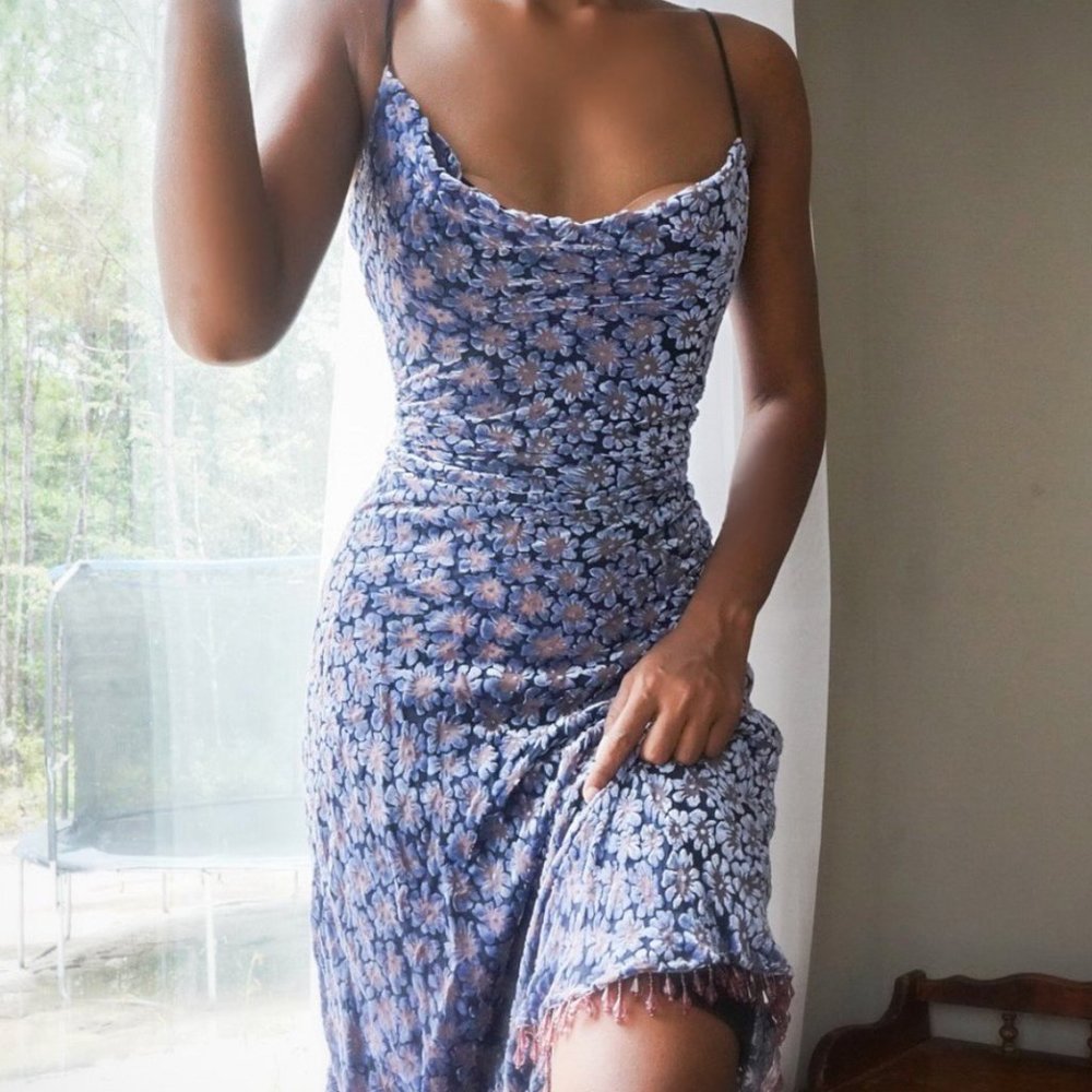 Betsey Johnson devoré slip dress